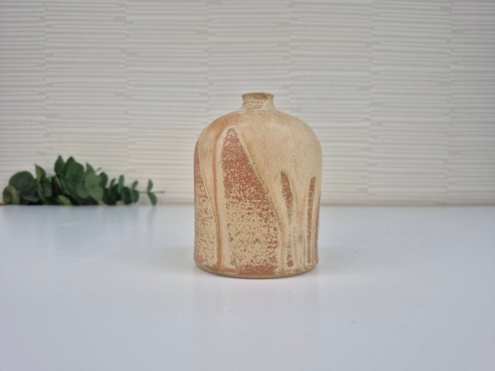 Vintage Frans vaasje vermoedelijk Jean Pointu, druipglazuur., Antiek en Kunst, Ophalen of Verzenden