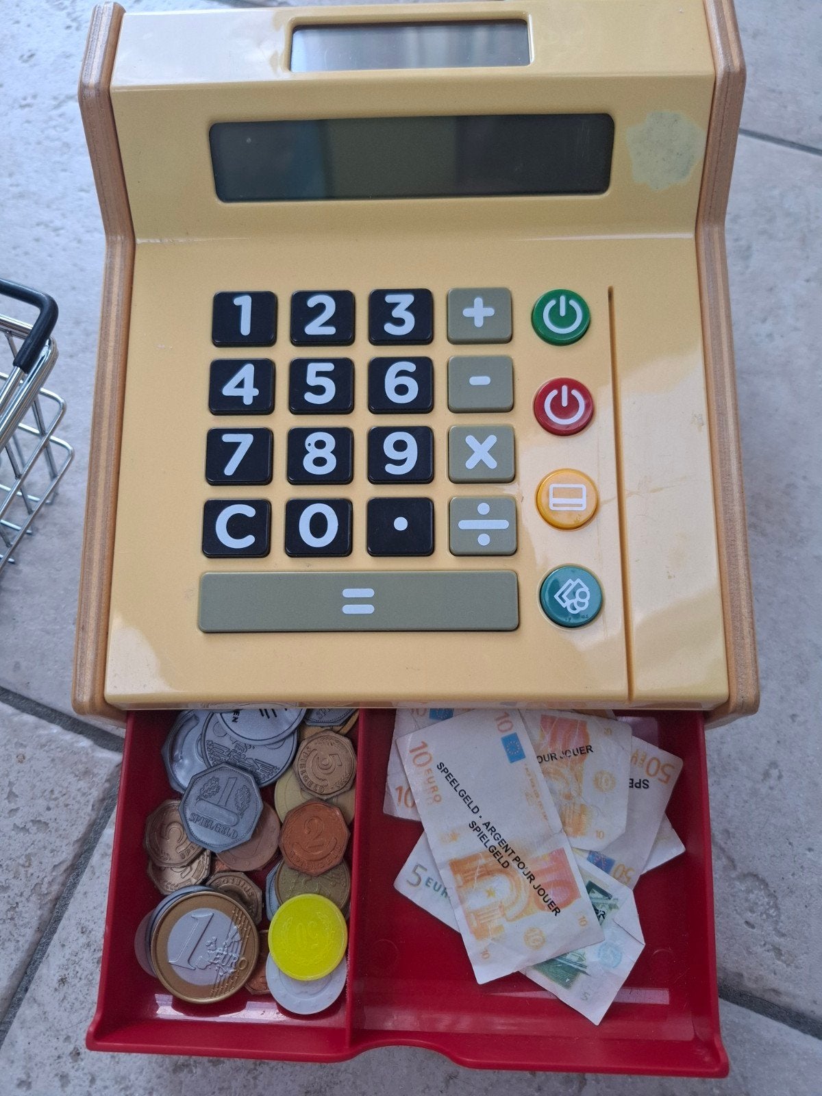 Ikea Speelgoed kassa met geld en winkelmandje, Ophalen, Gebruikt, Rekenen