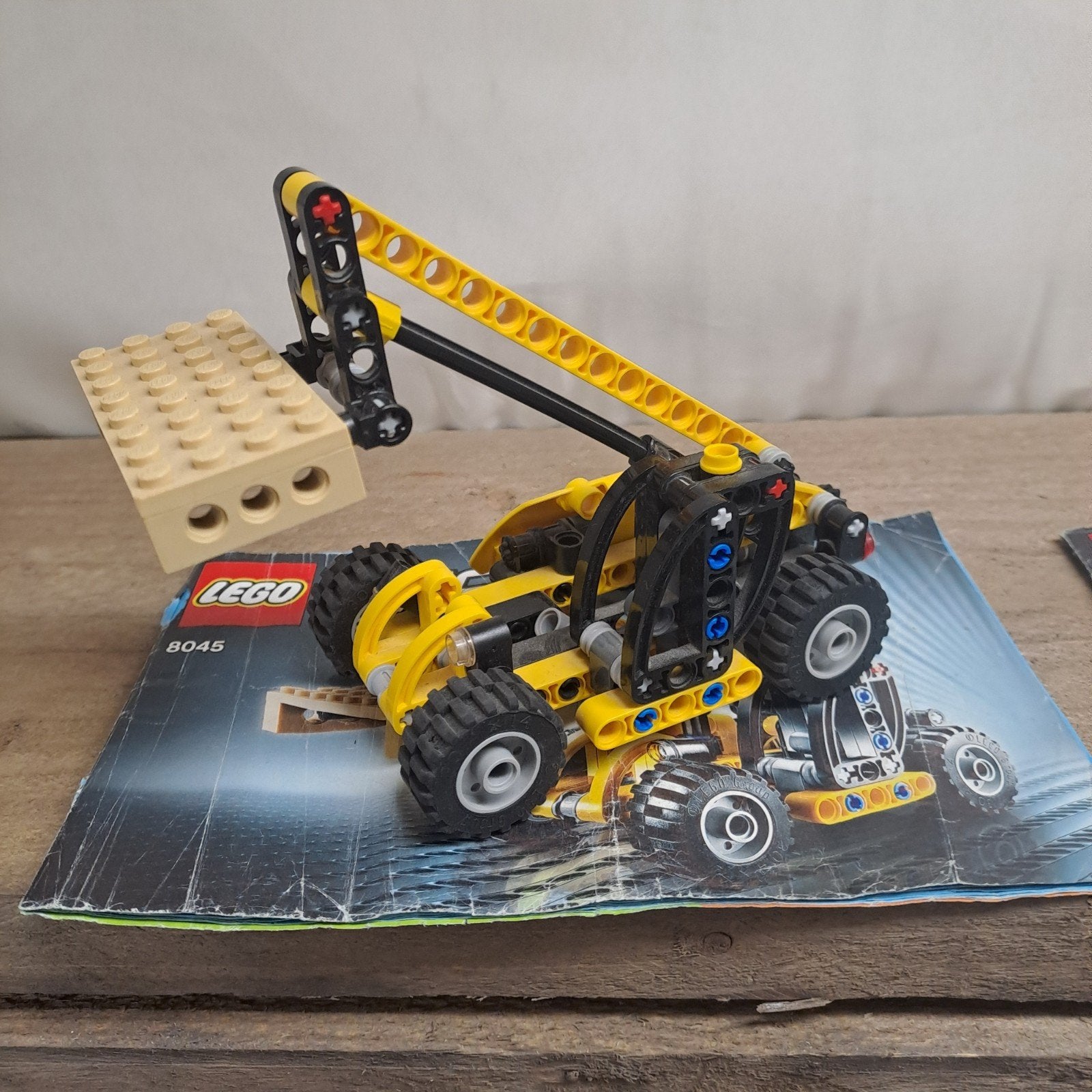 LEGO Technic 8045 - Compacte Kraan (Gebruikt), Gebruikt, Lego, Inclusief instructies, Ophalen of Verzenden