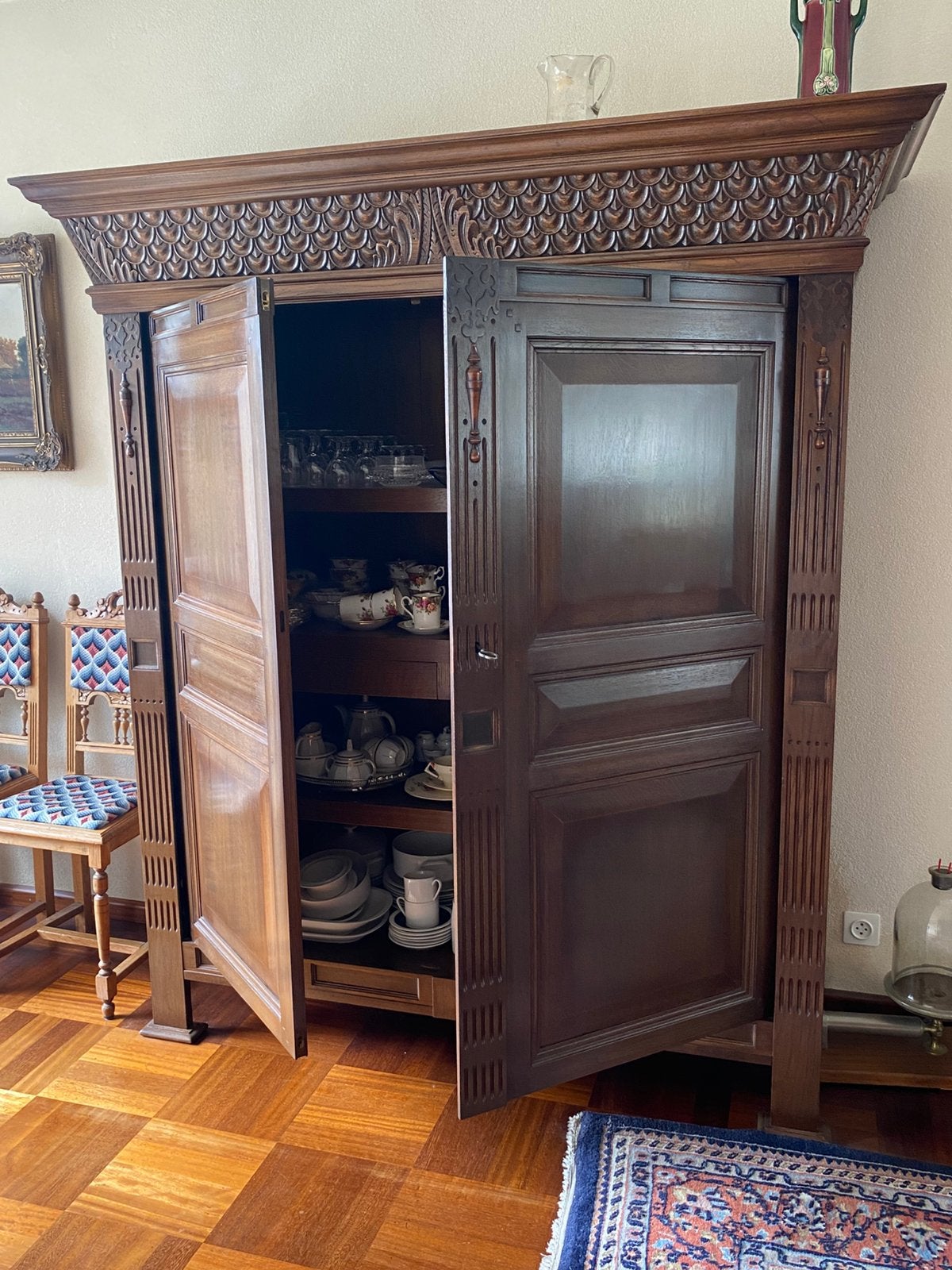 Daalderkast, op maat gemaakt, zeer goede staat., Huis en Inrichting, Ophalen, Met plank(en), Eikenhout, Zo goed als nieuw