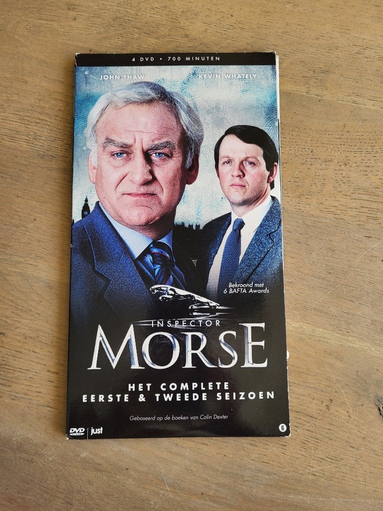 DVD Inspector Morse BBC seizoen 1 en 2, Alle leeftijden, Ophalen of Verzenden, Zo goed als nieuw