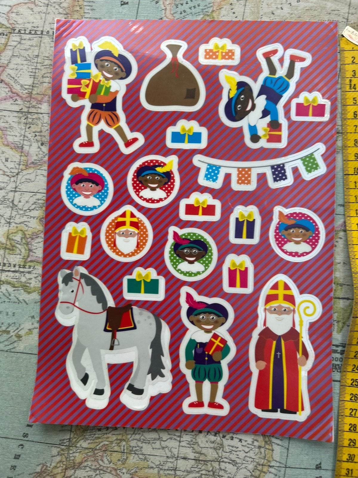 A.Raamstickers Zwarte Piet, Diversen, Sinterklaas, Ophalen of Verzenden, Zo goed als nieuw