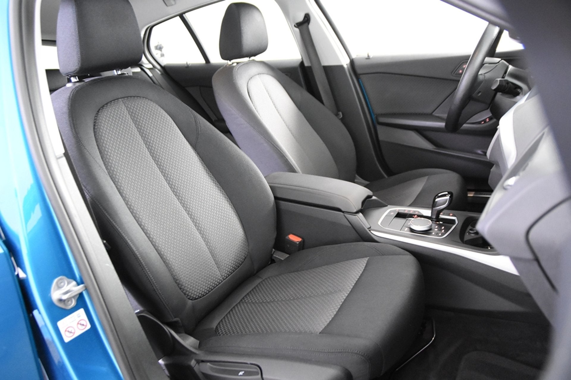 BMW 1-serie 116i *1ste Eigenaar*Navigatie*Stoelverwarming*18, Auto's, Stof, Gebruikt, Automatische klimaatregeling, Blauw