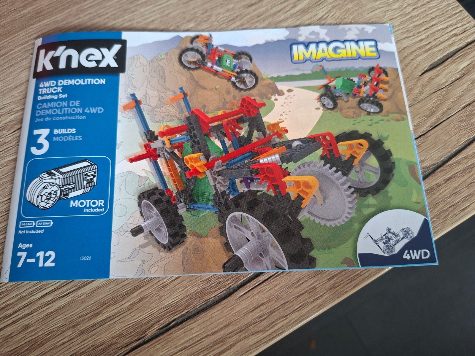 k'nex 13026 4wd demolition truck, Kinderen en Baby's, Ophalen of Verzenden, Zo goed als nieuw, K'nex