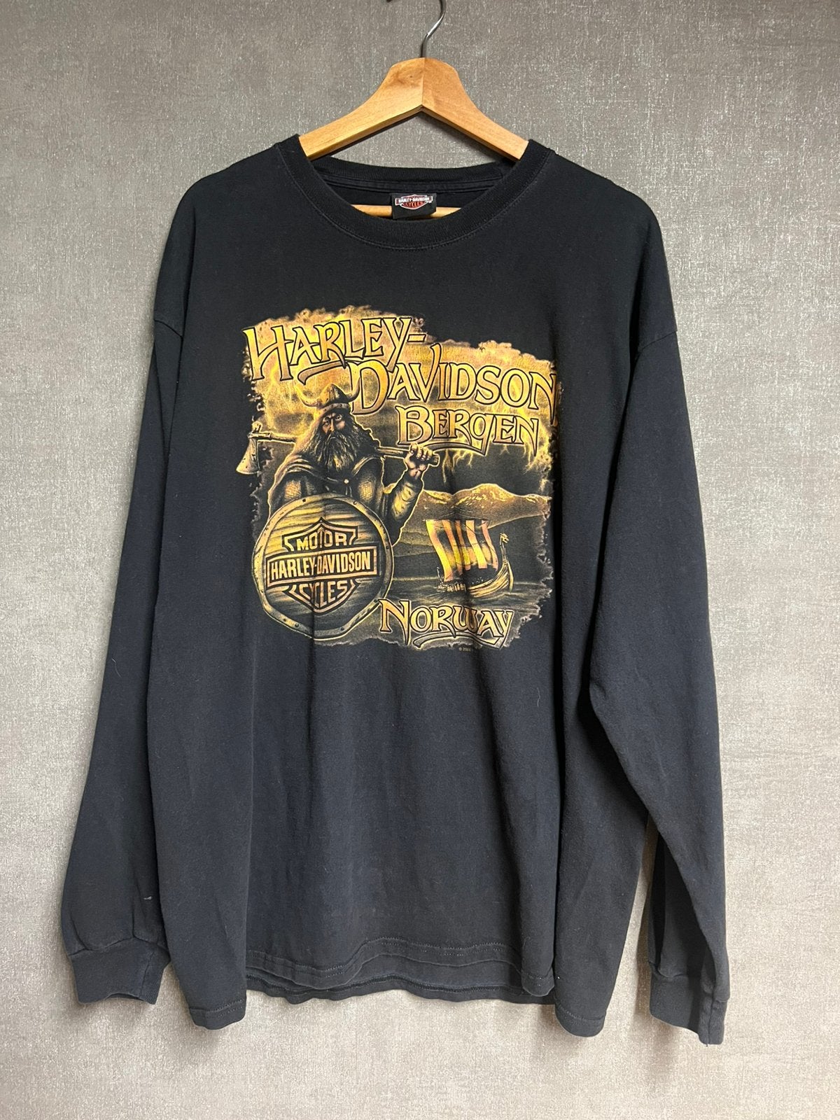 2008 Harley-Davidson Bergen Norway longsleeve, Ophalen of Verzenden, Gedragen, Maat 56/58 (XL), Overige kleuren