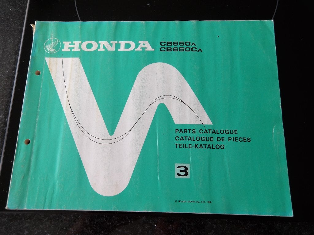 Honda CB650A CB650CA Onderdelen Catalogus, Verzenden, Honda