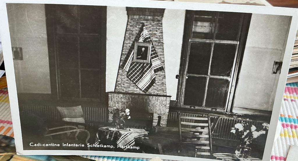 Harskamp, cadi kantine infanterie schietkamp 1949, Ophalen of Verzenden, 1940 tot 1960, Gelopen, Gelderland