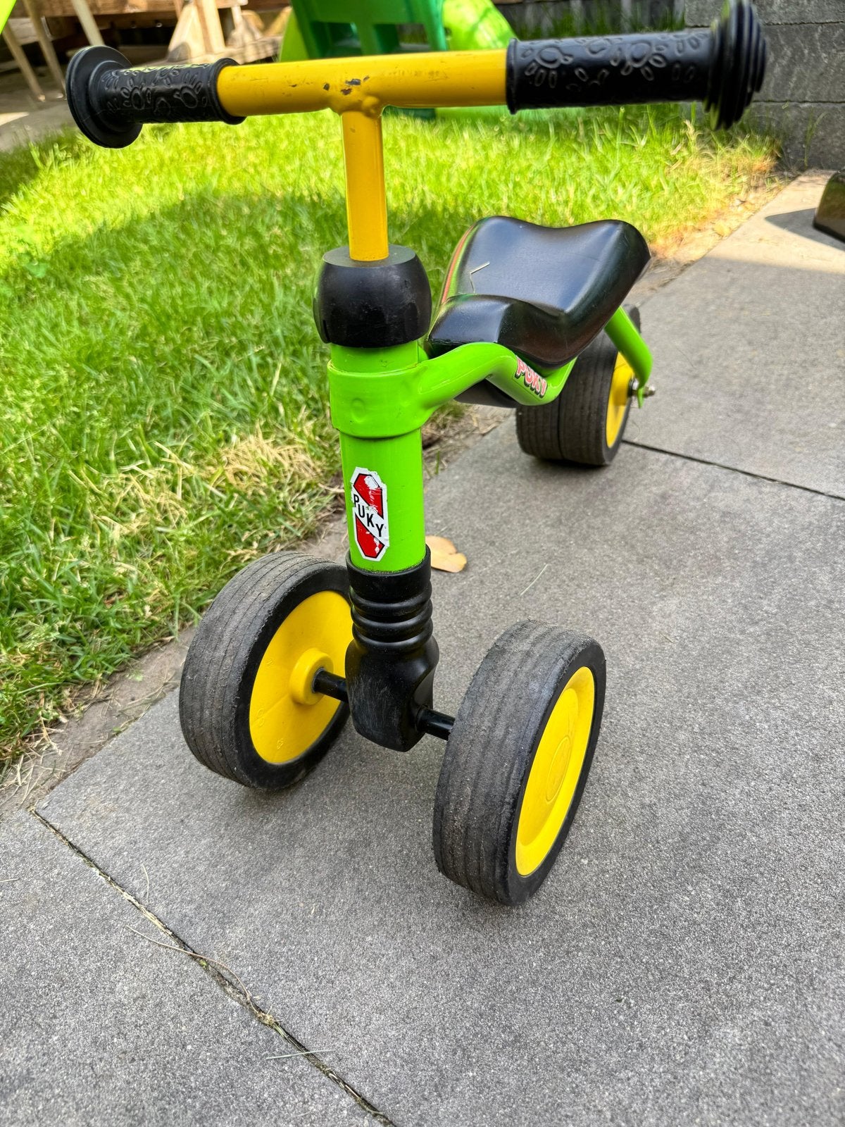 Puky Loopfiets Groen/Geel - Perfect voor de kleintjes!, Ophalen, Gebruikt, Loopfiets