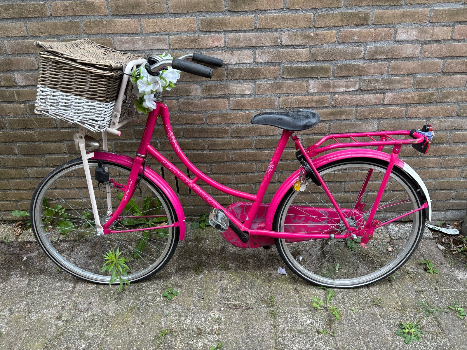 Roze meisjesfiets bieden, Terugtraprem, Gebruikt, Minder dan 47 cm, Ophalen