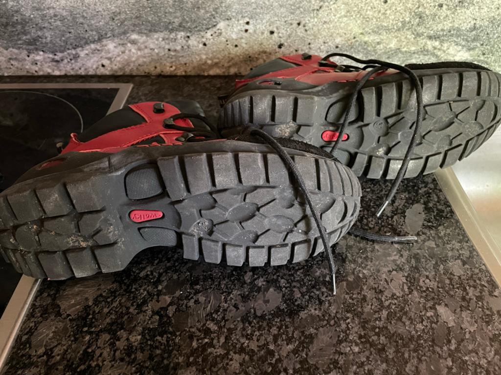 Wolky Wandelschoenen - Maat 37 - Rood/Zwart, Ophalen of Verzenden, Gebruikt, Schoenen