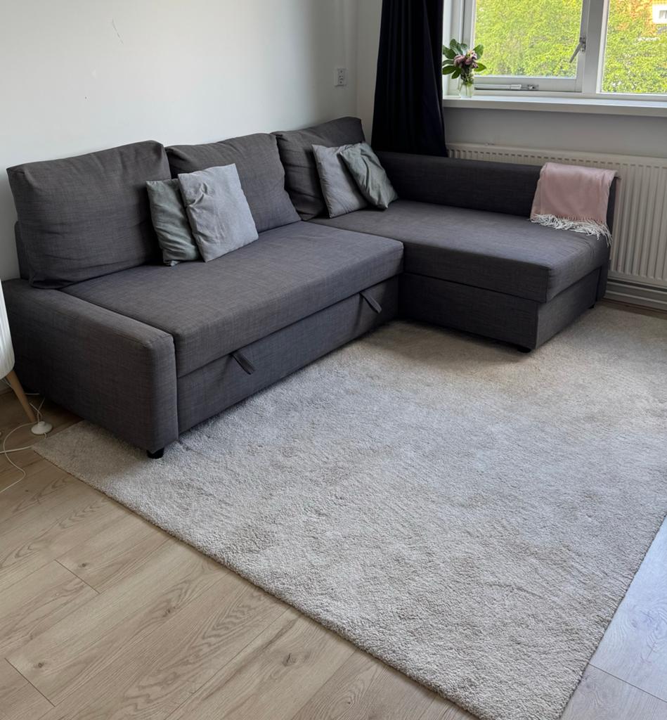 IKEA FRIHETEN slaapbank met opbergruimte, Ophalen, Gebruikt, Hoekbank, Driepersoons