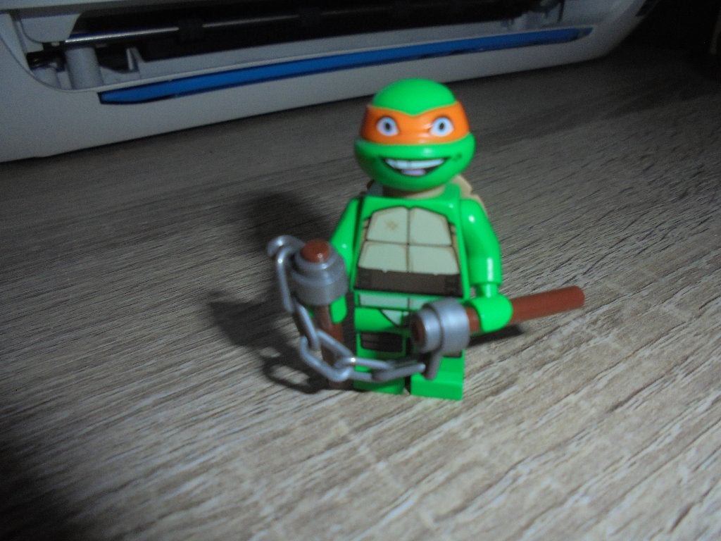 lego Michelangelo ninja turtle Minifig, Ophalen of Verzenden, Zo goed als nieuw, Lego