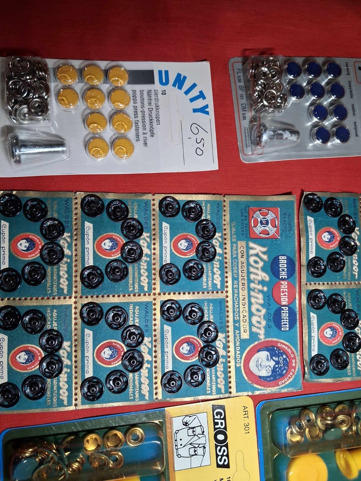 nu deze mooie partij Drukknopen enz, Ophalen of Verzenden, Nieuw, Knoop of Knopen