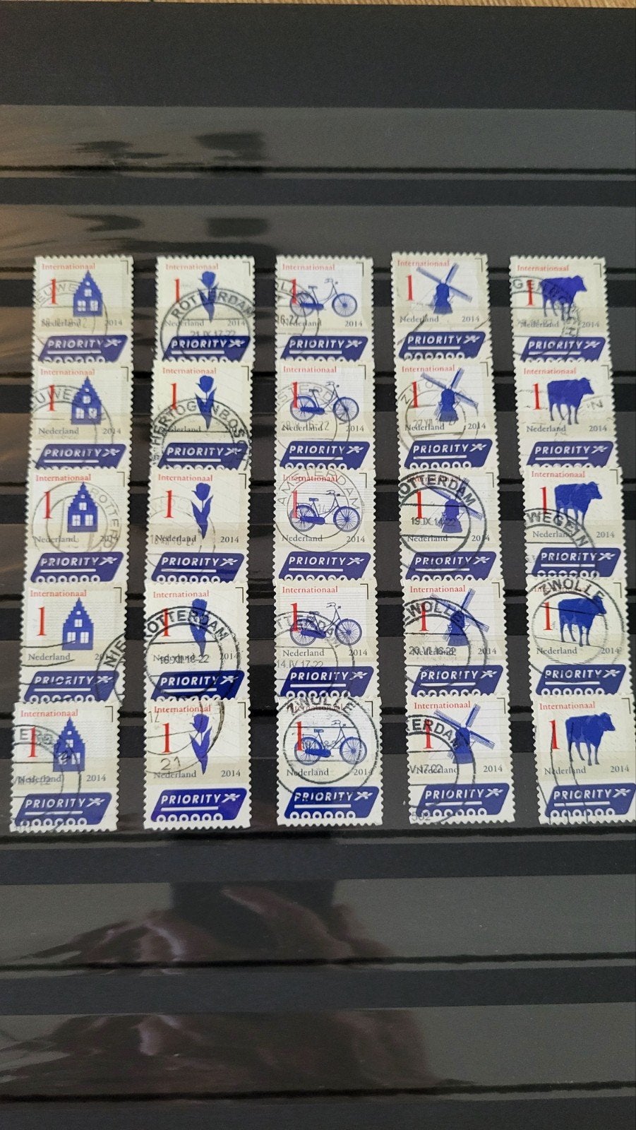 5 complete series Iconen Internationaal  2014. waarde1, Ophalen of Verzenden, Na 1940, Gestempeld
