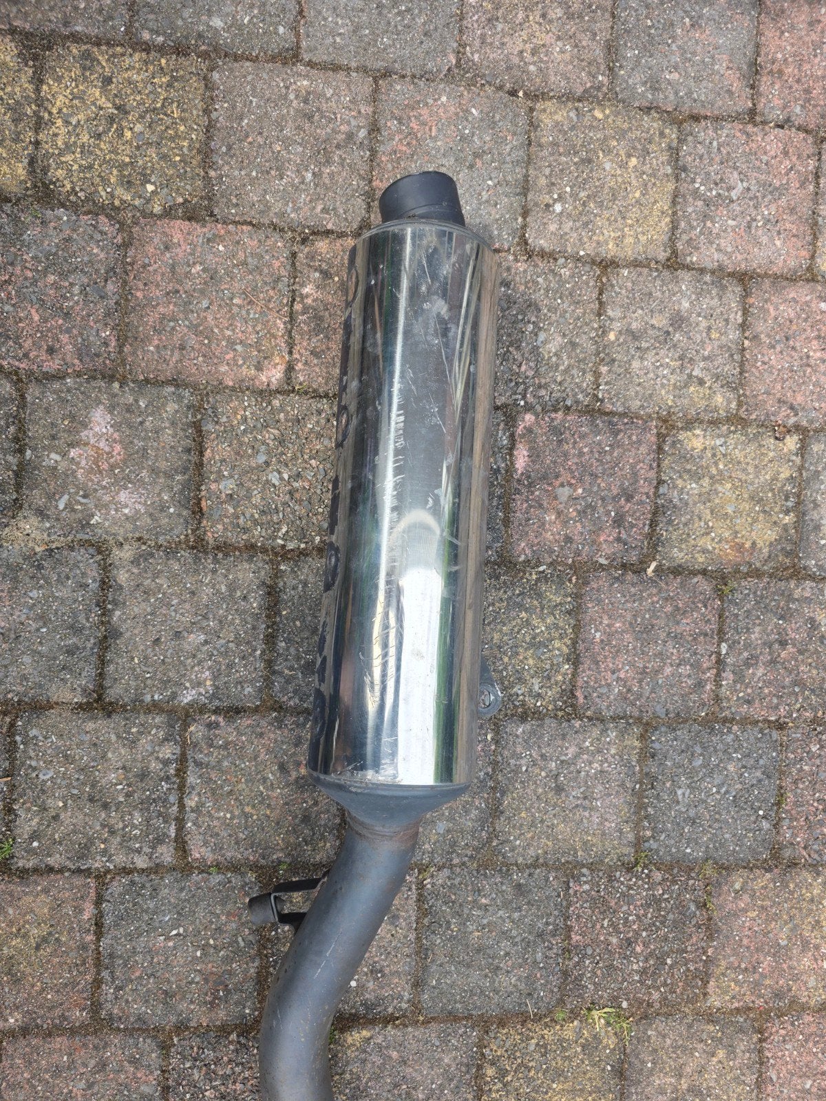 Suzuki gs 500 uitlaat + bevestiging set, Ophalen of Verzenden, Gebruikt