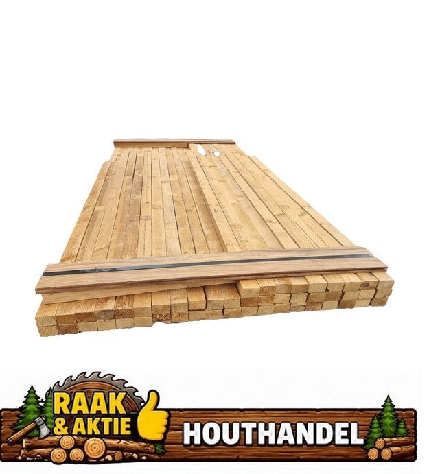 Thermowood balkjes 3.7x4.8 cm - nr: TB160