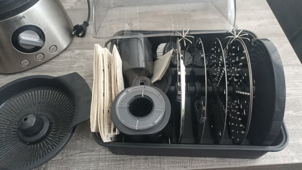 Philips keukenmachine hr7778, Witgoed en Apparatuur, Keukenmixers, Ophalen, Zo goed als nieuw, 3 snelheden of meer