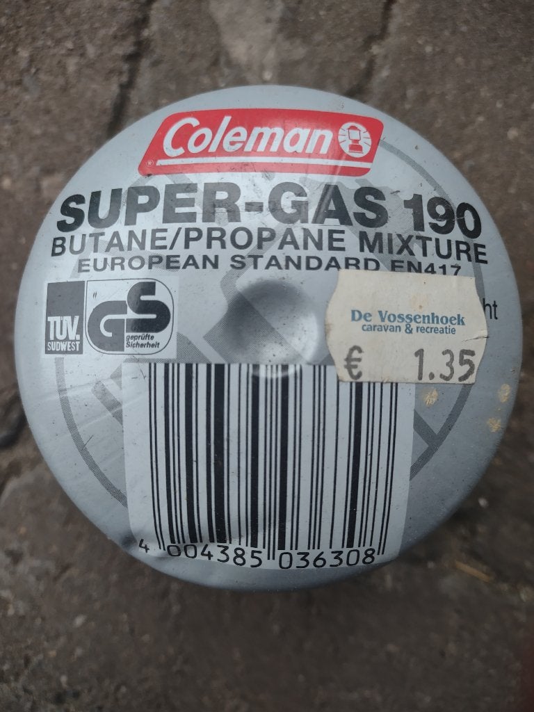 Coleman gas cartouche 190 gram, Ophalen, Zo goed als nieuw