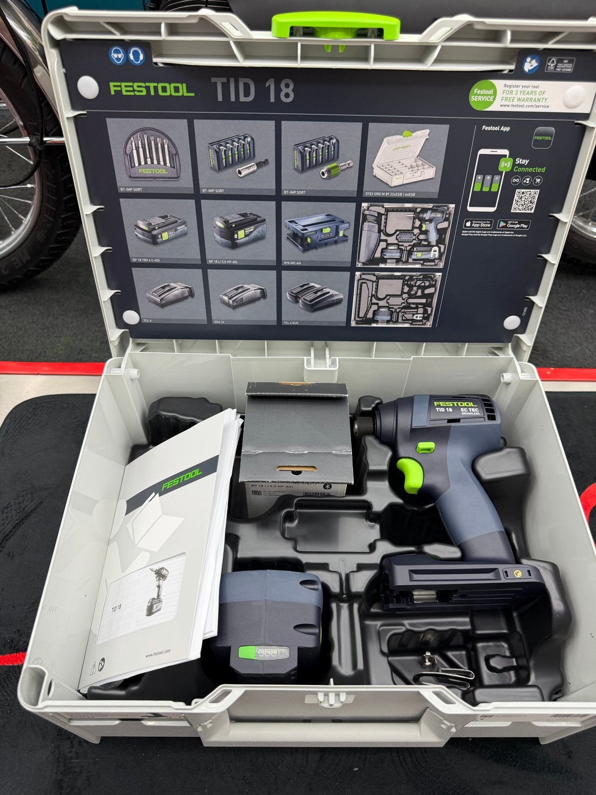 Festool TID 18 Slagmoersleutel met nieuwe 18V 5,0 Ah accu, Doe-het-zelf en Verbouw, Ophalen of Verzenden, Nieuw, Boor- en Schroefmachine
