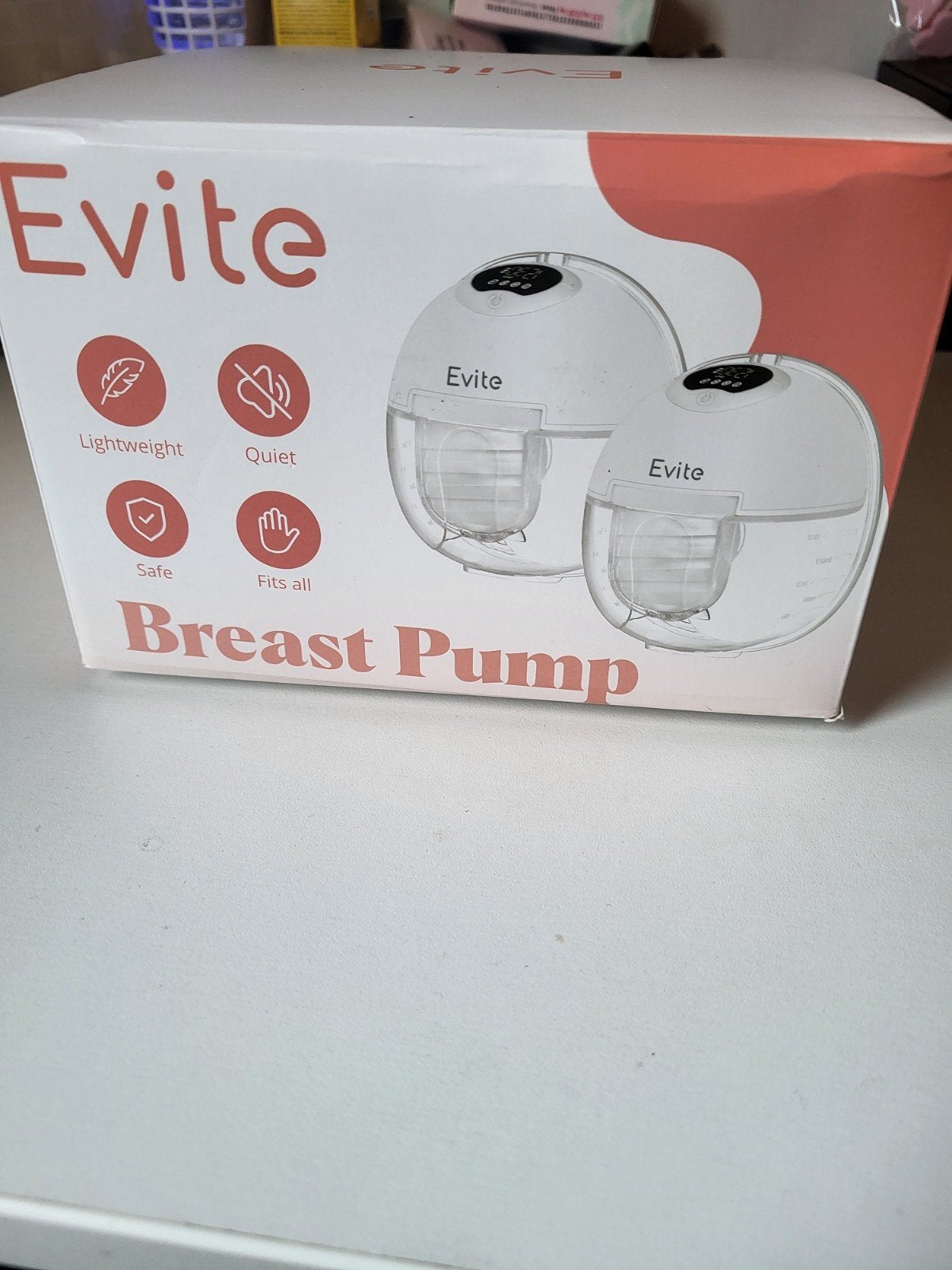 Evite Handsfree Borstkolf met Moedermelk Bewaarzakjes, Ophalen of Verzenden, Borstkolf