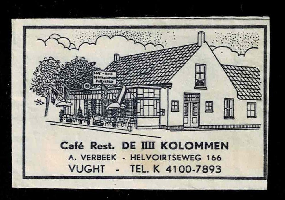 suikerzakje 1422 De IIII Kolommen Vught, Verzamelen, Ophalen of Verzenden, Nederland