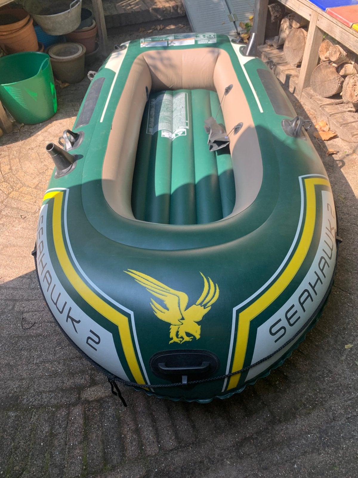 Intex seahawk 2 opblaasboot, Ophalen, Met peddels, Overige typen, Twee personen