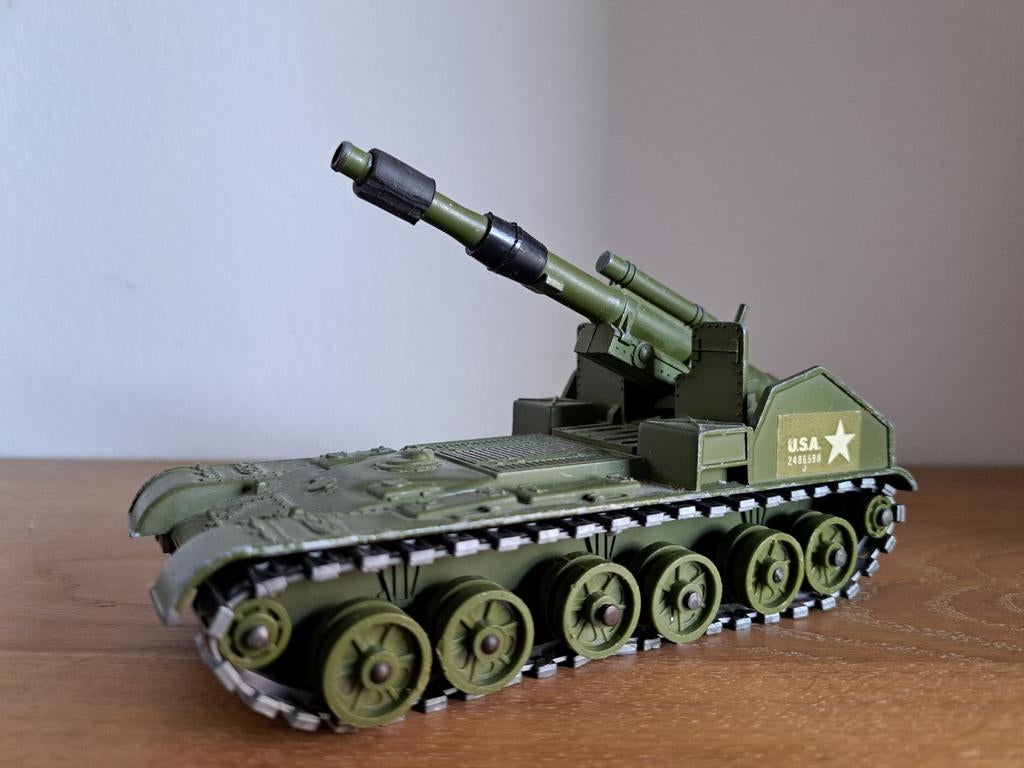 Dinky Toys 155 mm Mobile gun, Ophalen of Verzenden, Gebruikt