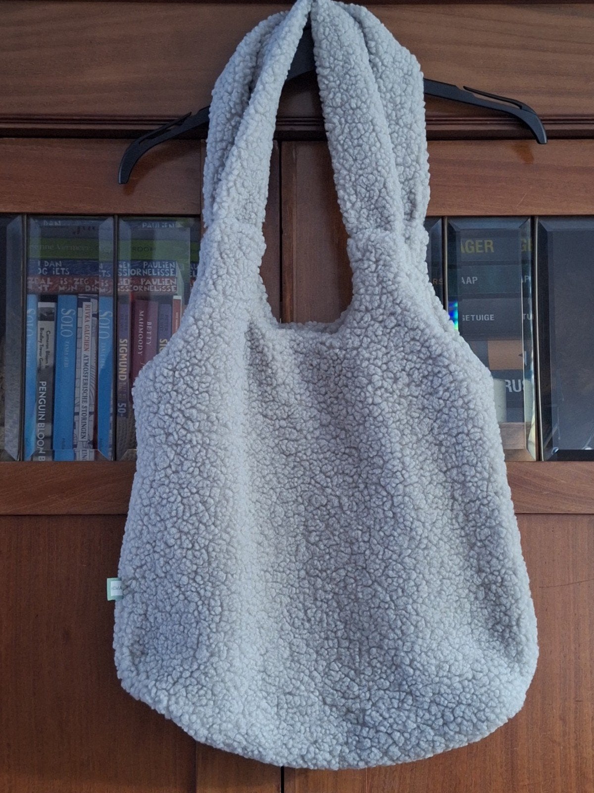 Nieuwe Hema tas - Grijs/Blauw Teddy Shopper, Verzenden, Nieuw, Grijs, Shopper