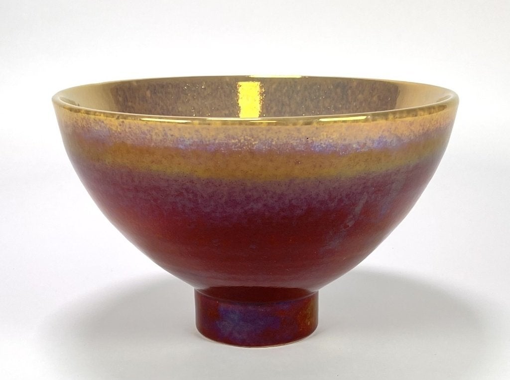 99. Keramische schaal, Johan Soesbergen - luster glazuur, Ophalen of Verzenden