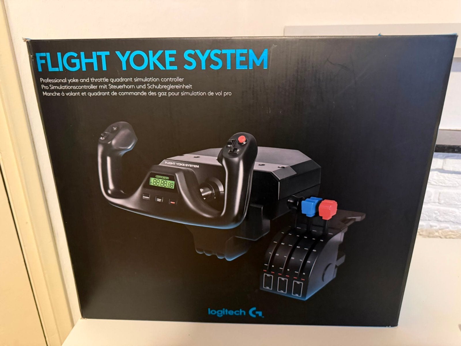 Logitech Flight Yoke System - Vliegsimulator Controller, Ophalen of Verzenden, Zo goed als nieuw, PC, Logitech