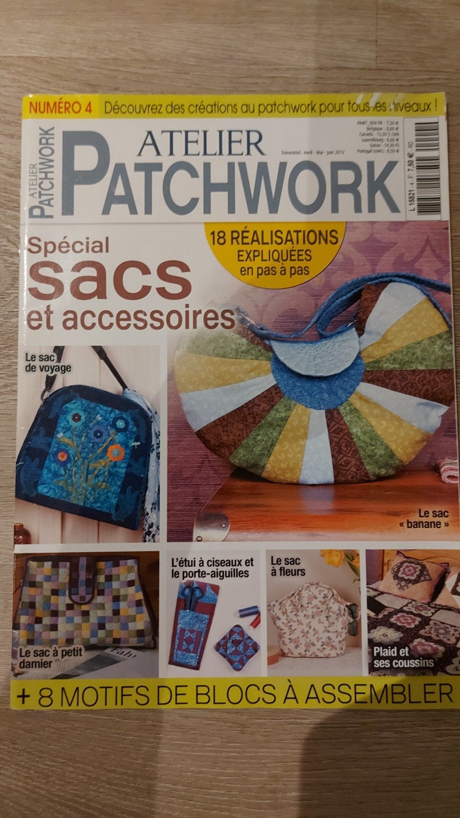 C: Atelier Patchwork Magazine - Tassen & Accessoires, Ophalen of Verzenden, Gebruikt, Overige typen