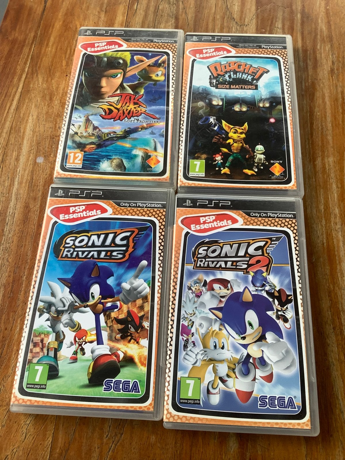 PSP Games: Jak Daxter, Ratchet Clank, Sonic Rivals 1 & 2, Avontuur en Actie, Gebruikt, 2 spelers, Ophalen of Verzenden