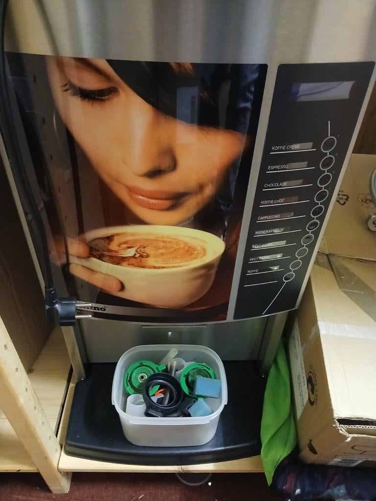 Animo OptiVend Koffiemachine - Gebruikt, Witgoed en Apparatuur, Koffiezetapparaten, Gebruikt, Koffiebonen, 10 kopjes of meer, Koffiemachine
