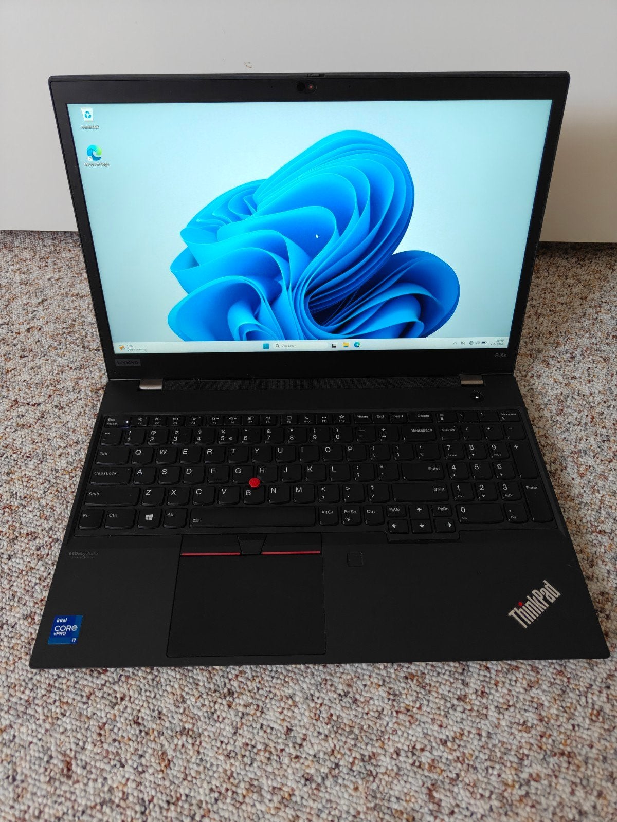 Lenovo ThinkPad P15s Gen 2 (i7, 16gb ram, 1tb ssd, quadro, Met videokaart, 2 tot 3 Ghz, Intel® Core™ i7 , Ophalen of Verzenden