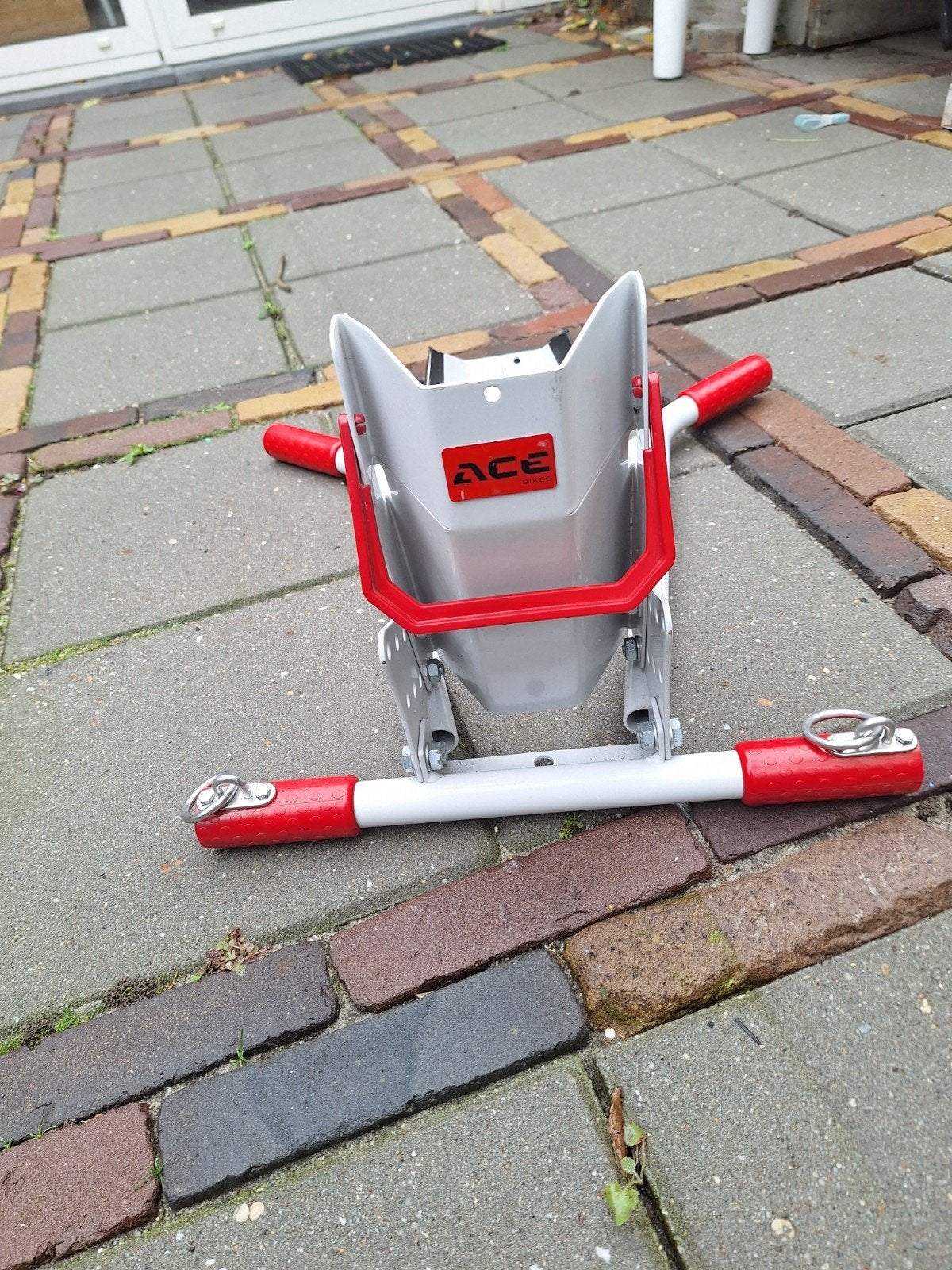 Motorfiets voorwielklem / motorstandaard, Ophalen of Verzenden, Gebruikt