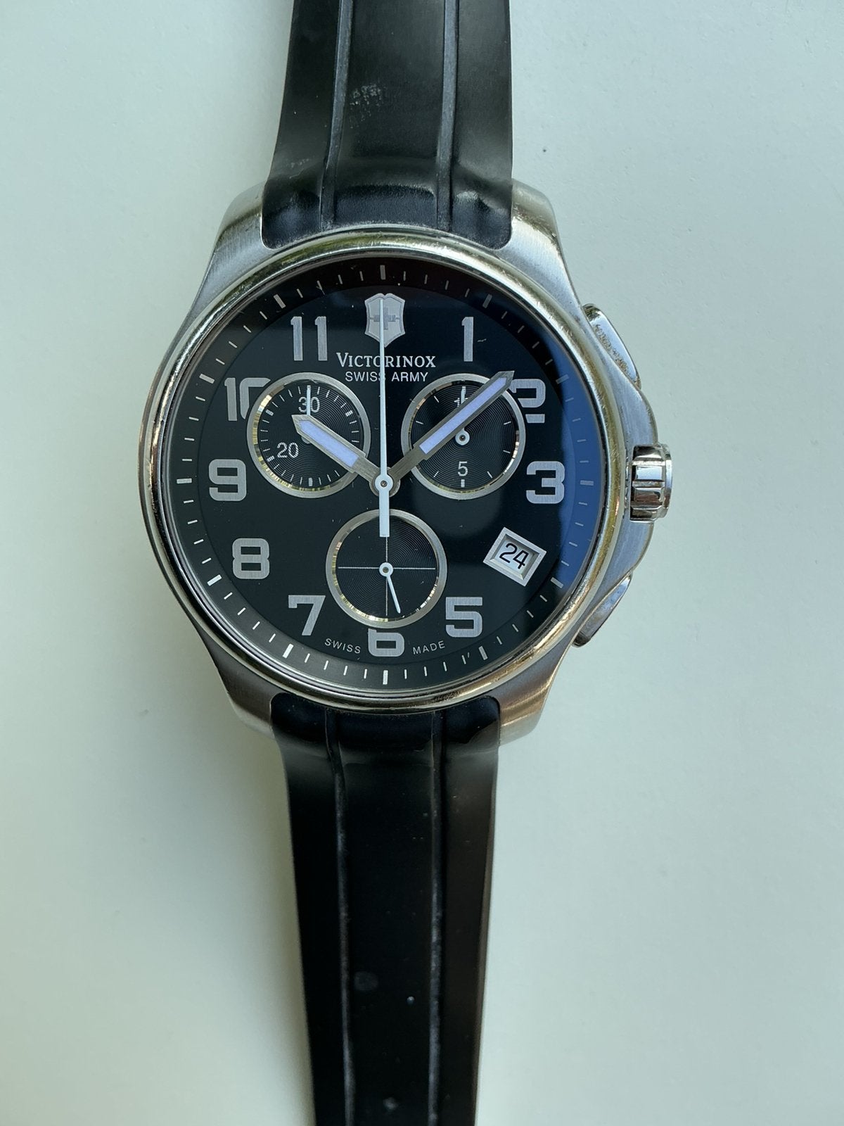Victorinox Swiss Army horloge, 2012, Sieraden, Tassen en Uiterlijk, Staal, Polshorloge, Overige materialen, Zo goed als nieuw