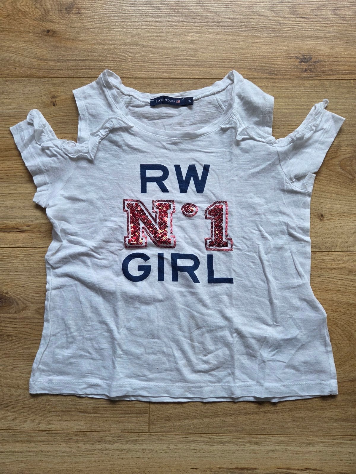 Tshirt River Woods, maat 10, River Woods, Meisje, Ophalen of Verzenden, Zo goed als nieuw