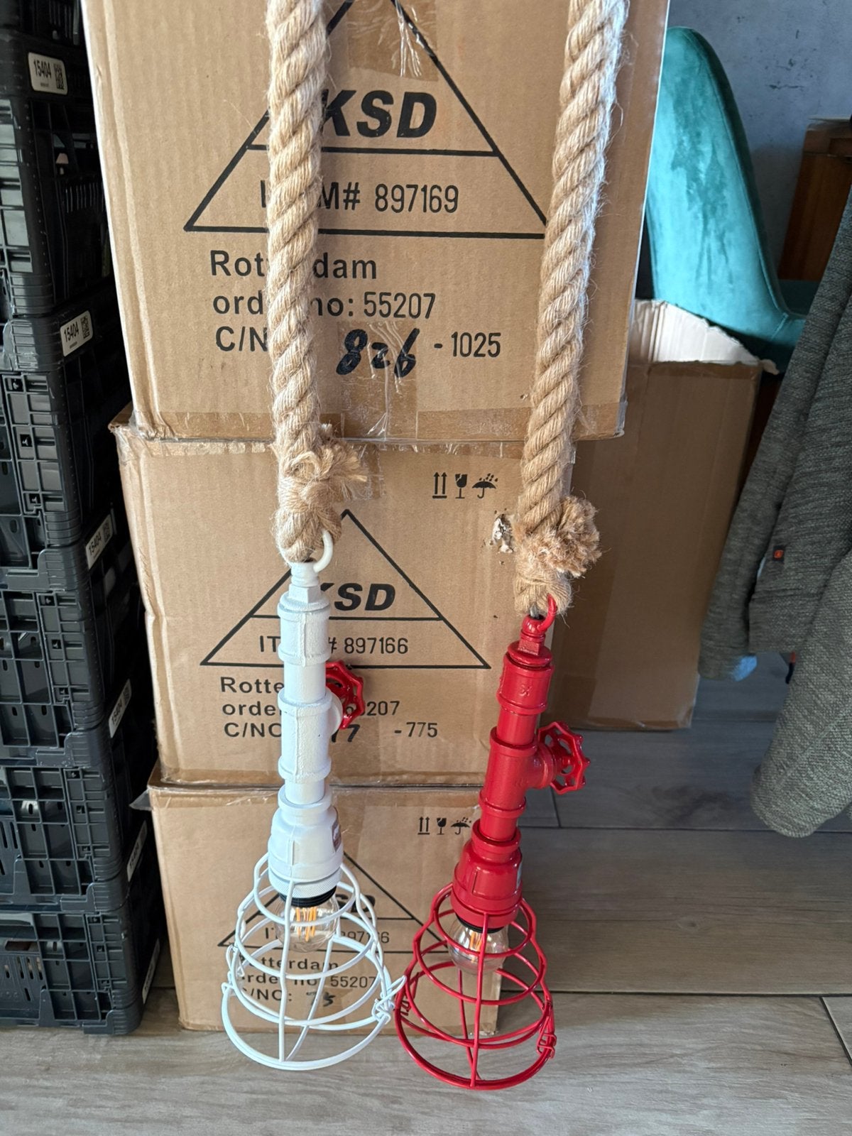 Partij hanglampen 17 stuks, Ophalen, Nieuw, Metaal