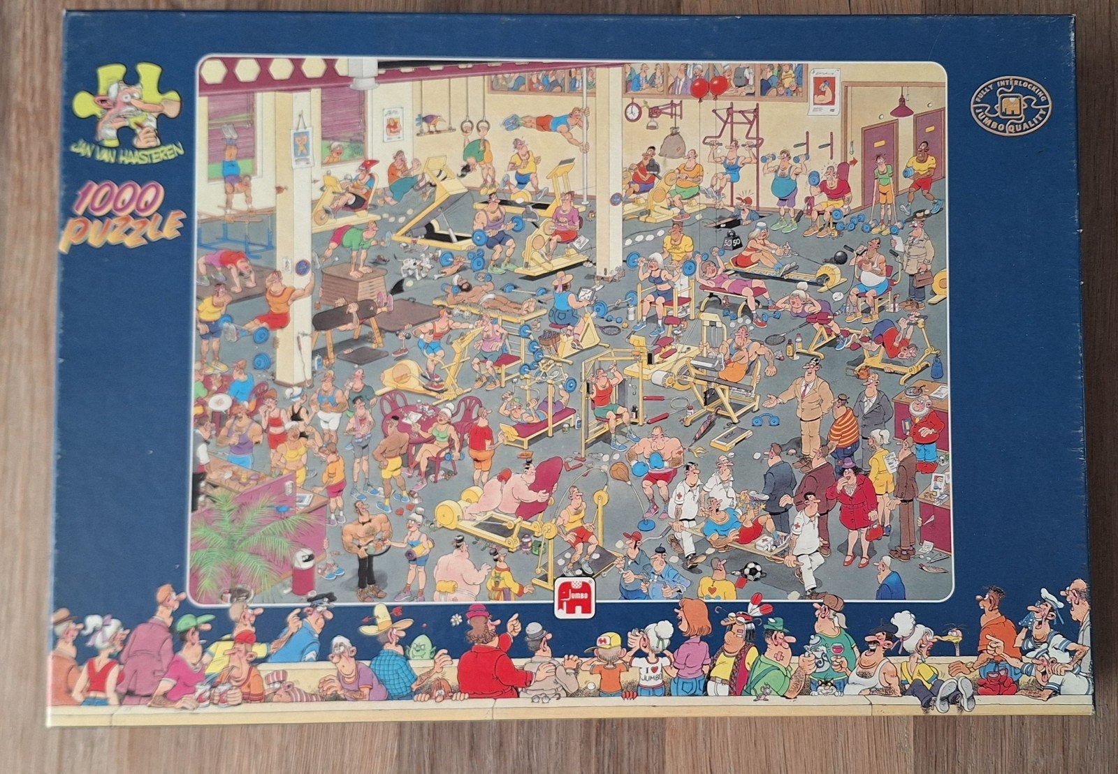 Jan van Haasteren puzzel:  In het Fitnesscentrum, Ophalen of Verzenden, 500 t/m 1500 stukjes, Zo goed als nieuw, Legpuzzel