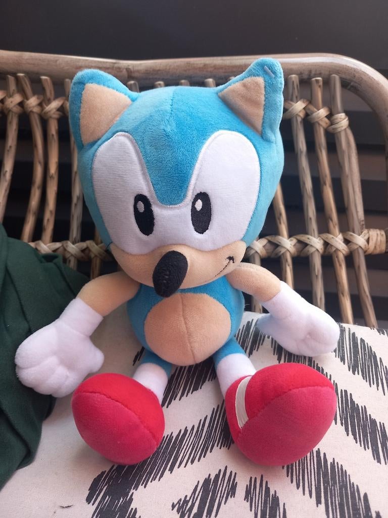 Sonic the Hedgehog Knuffel - Zo goed als nieuw, Overige merken, Overige karakters, Overige typen, Blauw