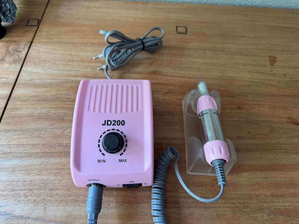 Nagelfrees JD200 met bitjes ZGAN, Ophalen of Verzenden, Zo goed als nieuw, Hand- en Voetverzorging