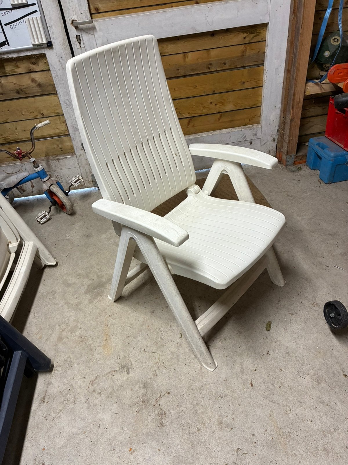 Gratis af te halen 6 tuinstoelen, Ophalen, Gebruikt, Kunststof