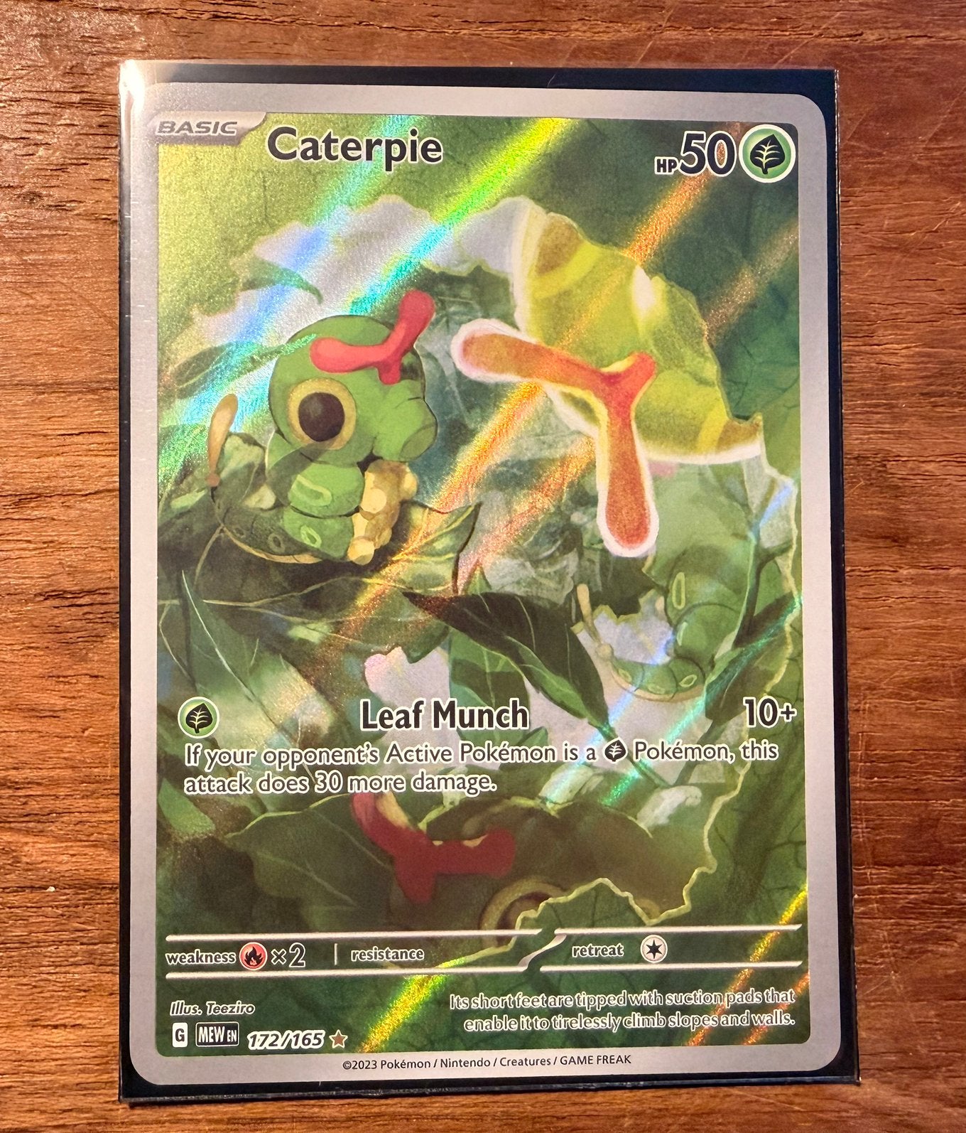 Caterpie 151, Ophalen of Verzenden, Zo goed als nieuw, Losse kaart