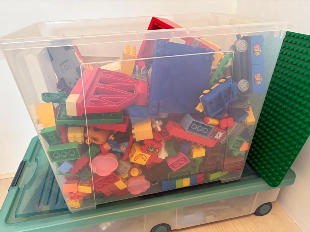 Grote partij LEGO DUPLO + sets + trein en baan, Ophalen of Verzenden