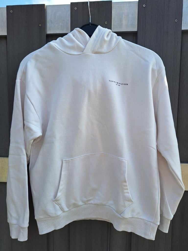 Tommy Hilfiger Hoodie ivoorwit maat 164, Kinderen en Baby's, Kinderkleding | Maat 164, Trui of Vest, Nieuw, Ophalen of Verzenden