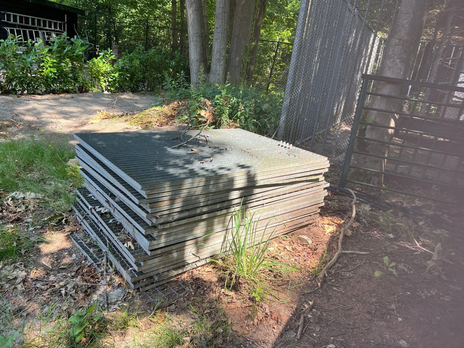 Metalen looproosters 100x150 cm - 15 stuks, Doe-het-zelf en Verbouw, Metalen, Ophalen, Gebruikt, IJzer