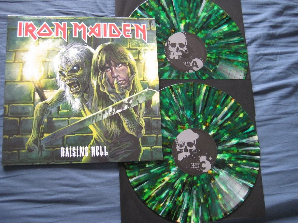 IRON MAIDEN - 2LP SPLATTER VINYL "RAISING HELL", Ophalen of Verzenden, Nieuw in verpakking
