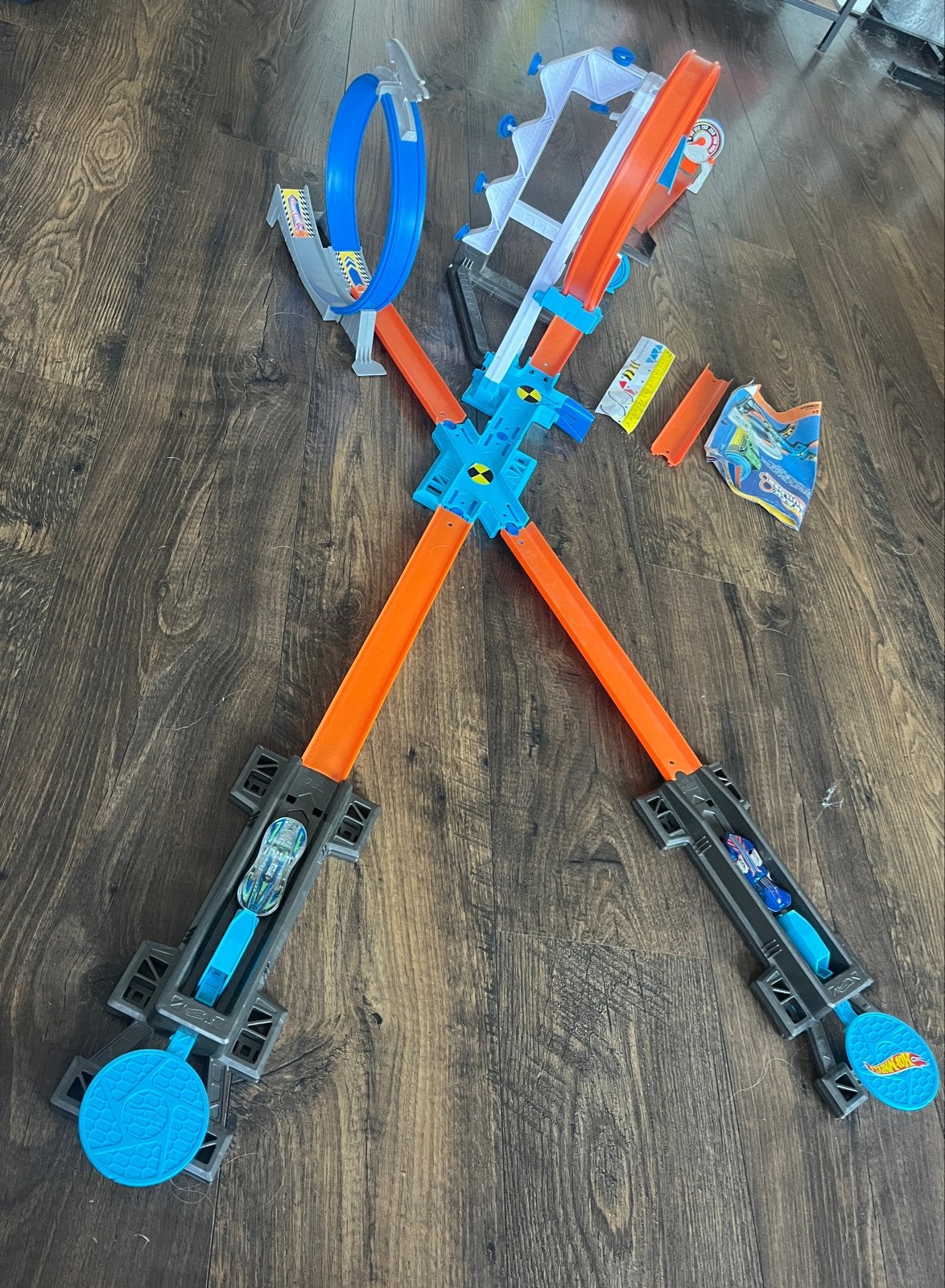 Hot Wheels Track Builder System, Ophalen of Verzenden, Hot Wheels, Handmatig, Met looping