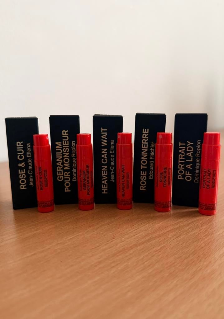Frederic Malle samples 5x1,2ml, Sieraden, Tassen en Uiterlijk, Uiterlijk | Parfum, Ophalen of Verzenden, Zo goed als nieuw