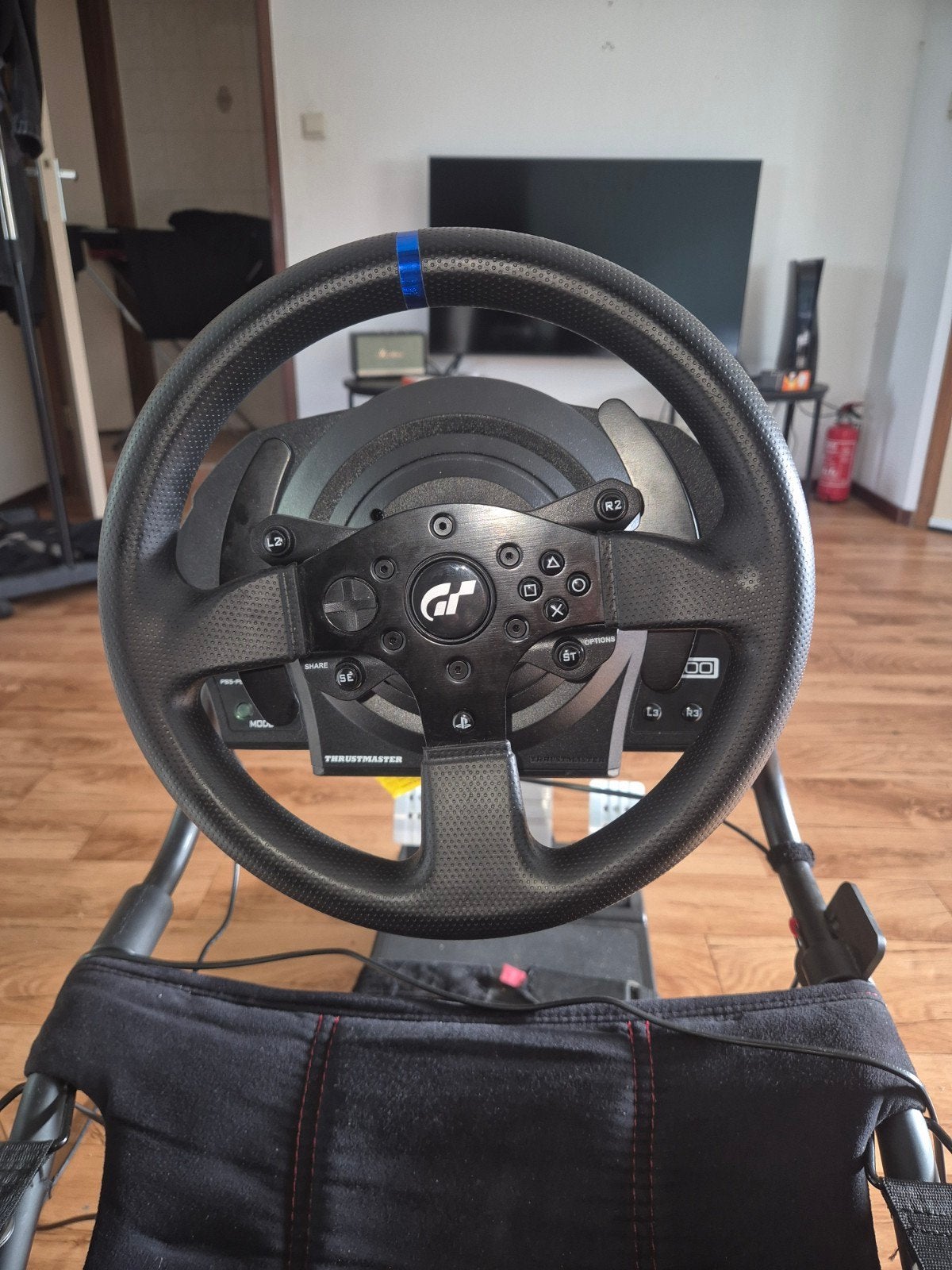 Thrustmaster t300rs gt edition + playseat, Ophalen of Verzenden, Zo goed als nieuw, Playseat of Racestoel